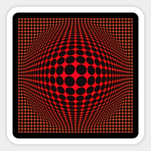 Homage to Vasarely 8 Sticker